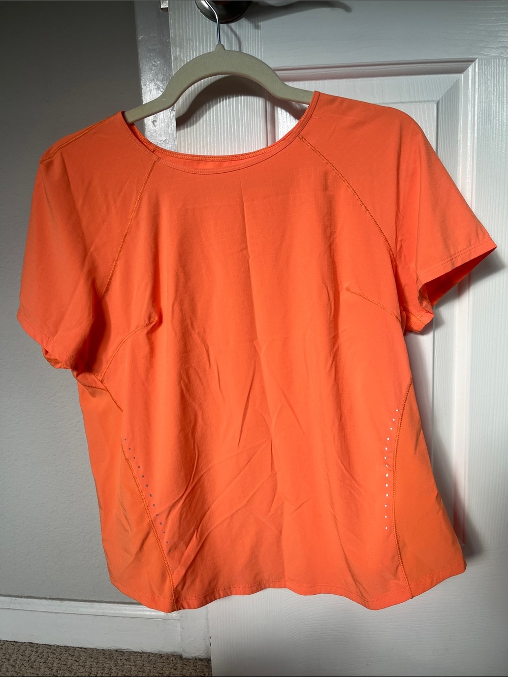 lululemon athletica Bright Orange Short Sleeve Performance Tee